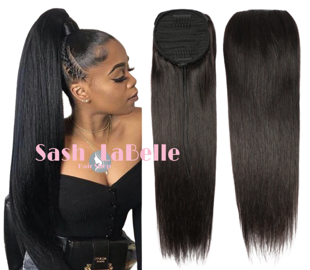 Premium Hair Drawstring Ponytail Body Wave extensions