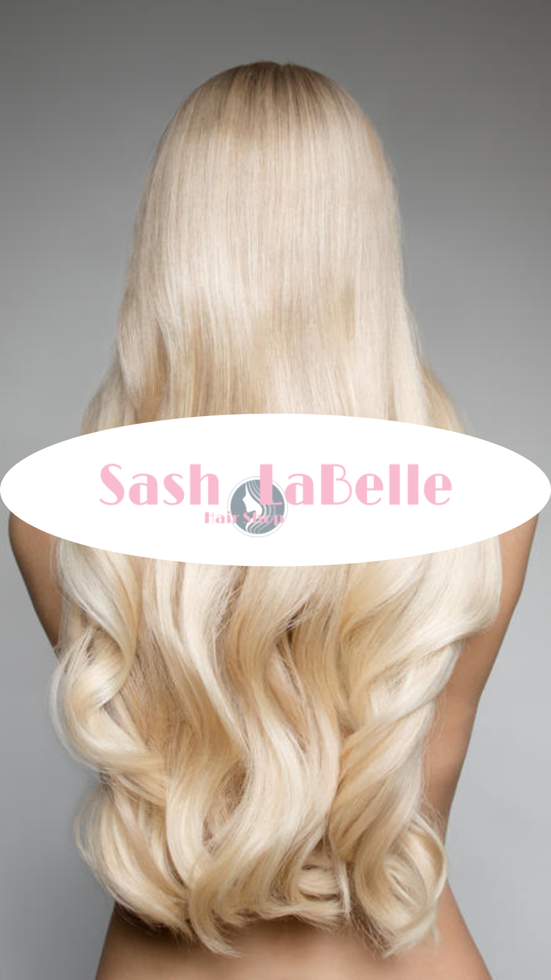 Halo Hair Extension - platinum Blonde-100% Remy Human Hair