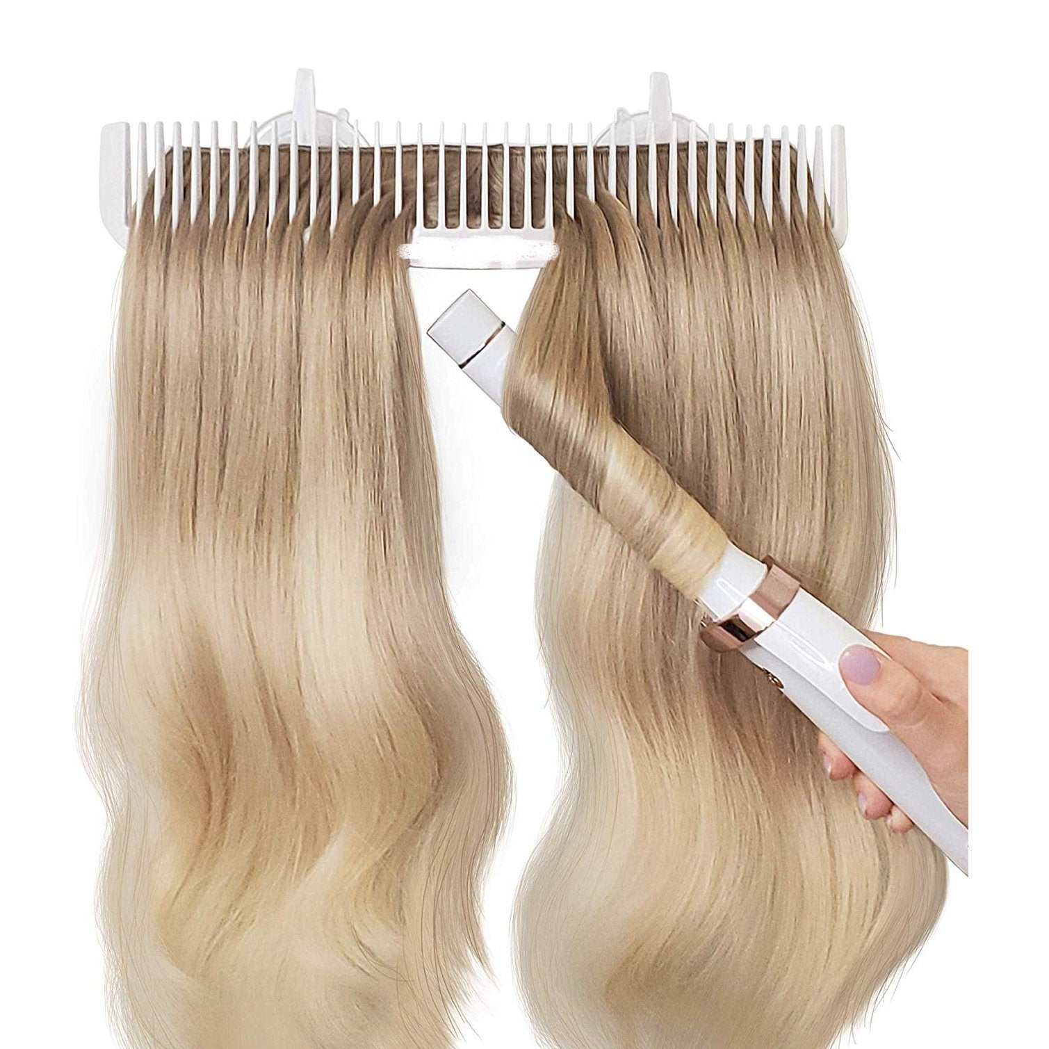 Acrylic Suction Wall Display hair extension holder - SashBeauty