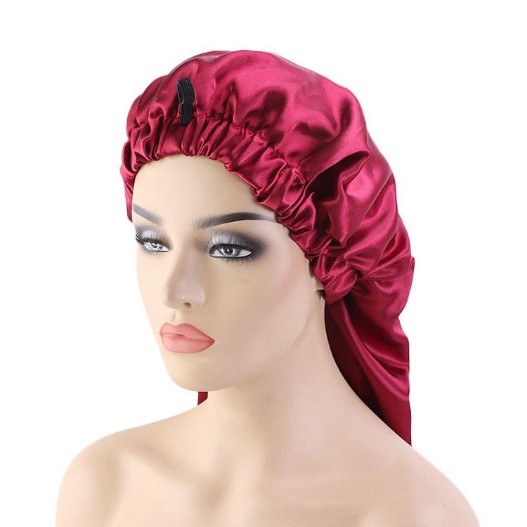 Adjustable Extra Long Satin Bonnet - SashBeauty