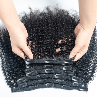 Afro Kinky Curly Clip-Ins - 120g - SashBeauty