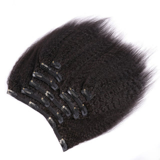 Afro Kinky Straight Clip-Ins Extension 120g - SashBeauty