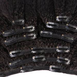 Afro Kinky Straight Clip-Ins Extension 120g - SashBeauty