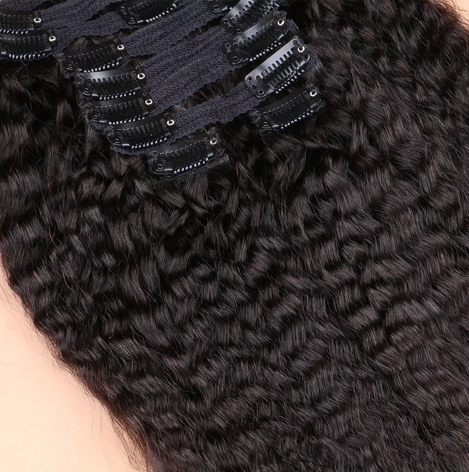 Sensational Textured Clip-Ins - Kinky Straight (9Pcs)