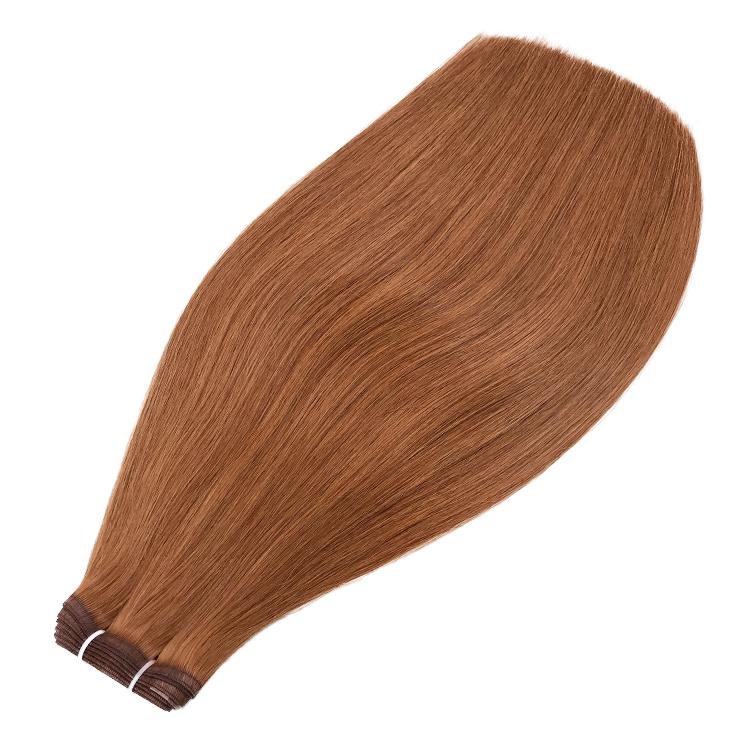Auburn Brown Extra Thin Flat WEFT - SashBeauty