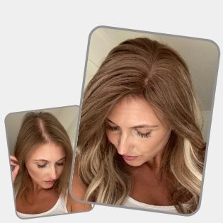 100% Remy Real Human Hair - Invisible U-CLIP Hair Extensions - Dark Brown
