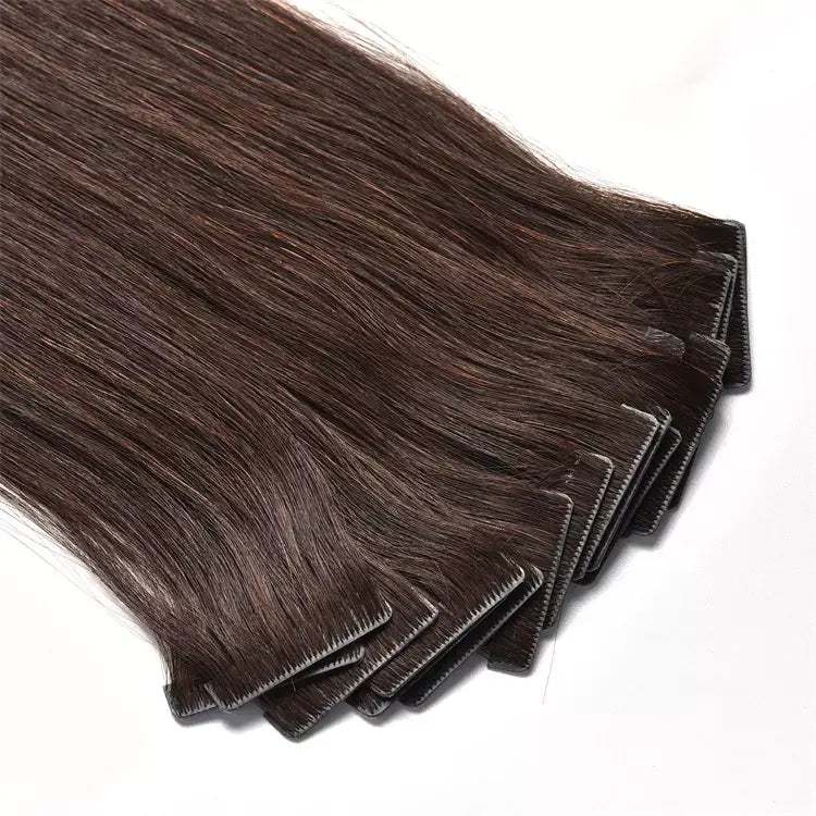 Invisible-tape tape -in Extension - Mocha Brown Hair  - #2