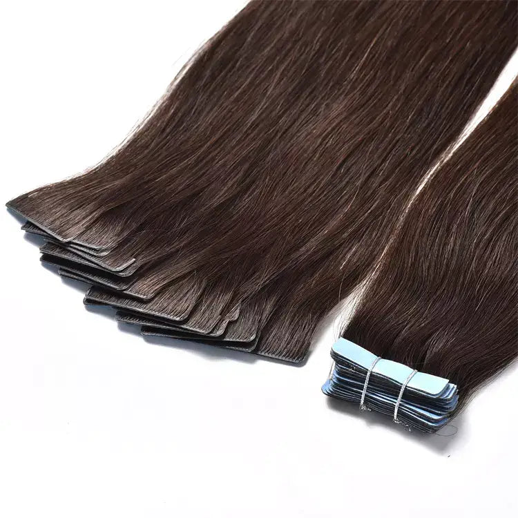 Invisible-tape tape -in Extension - Mocha Brown Hair  - #2