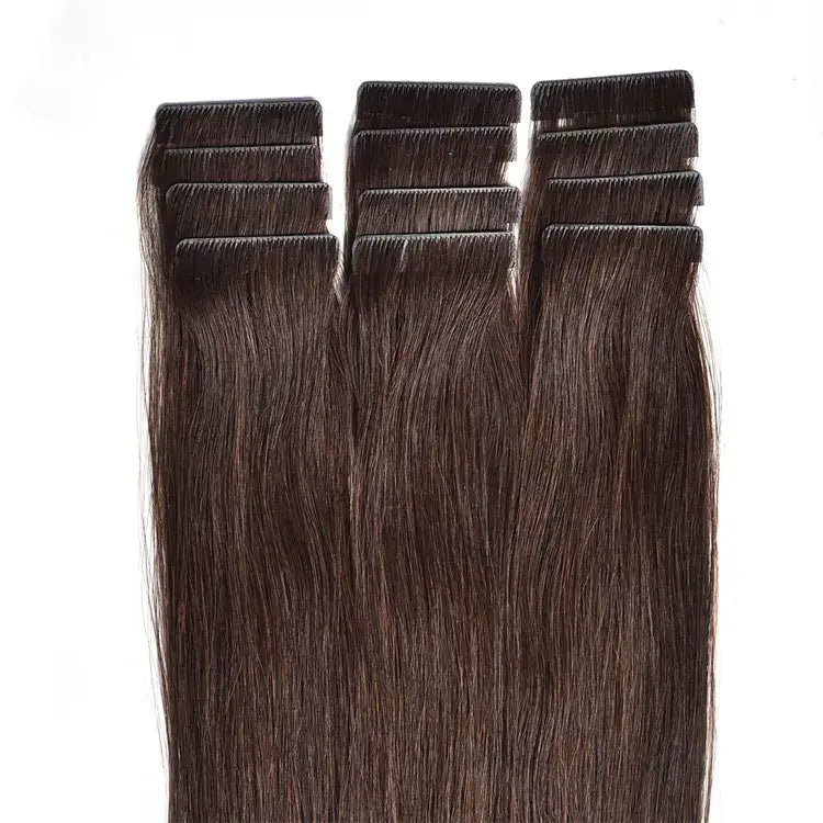 Invisible-tape tape -in Extension - Mocha Brown Hair  - #2