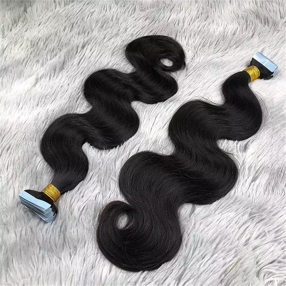 16-26 NEW PU Injected Invisible Tape in Natural Human Hair Extensions Remy
