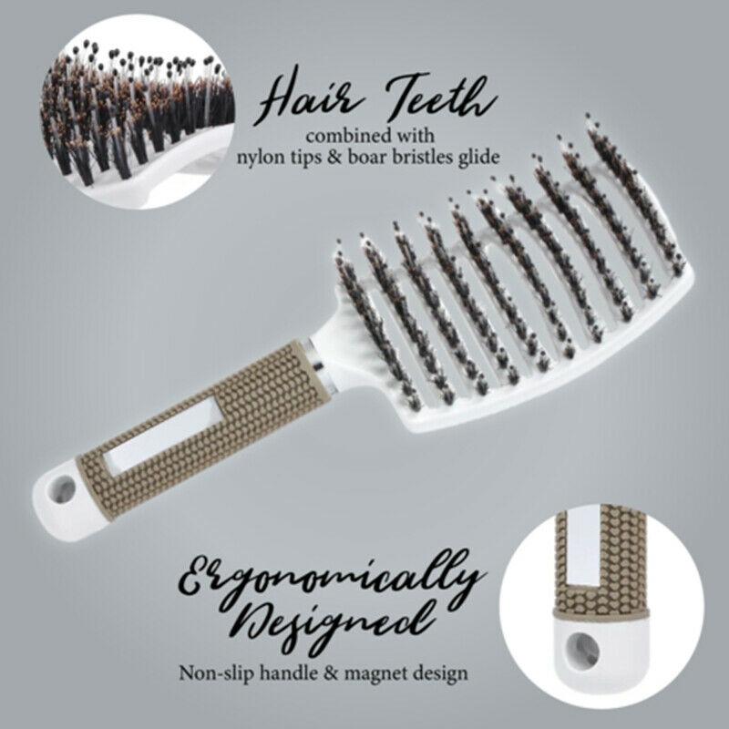 Brush Detangler Bristle Nylon Hairbrush 🔥BUY 1 GET 1 FREE LAST DAY🔥 - SashBeauty