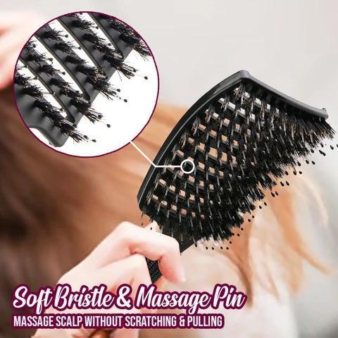 Brush Detangler Bristle Nylon Hairbrush 🔥BUY 1 GET 1 FREE LAST DAY🔥 - SashBeauty