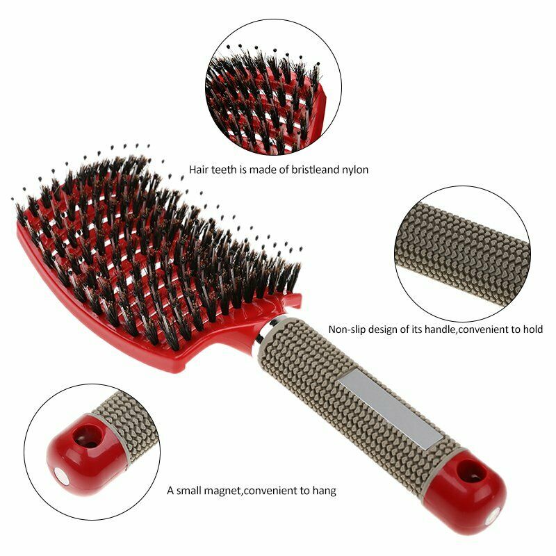 Brush Detangler Bristle Nylon Hairbrush 🔥BUY 1 GET 1 FREE LAST DAY🔥 - SashBeauty