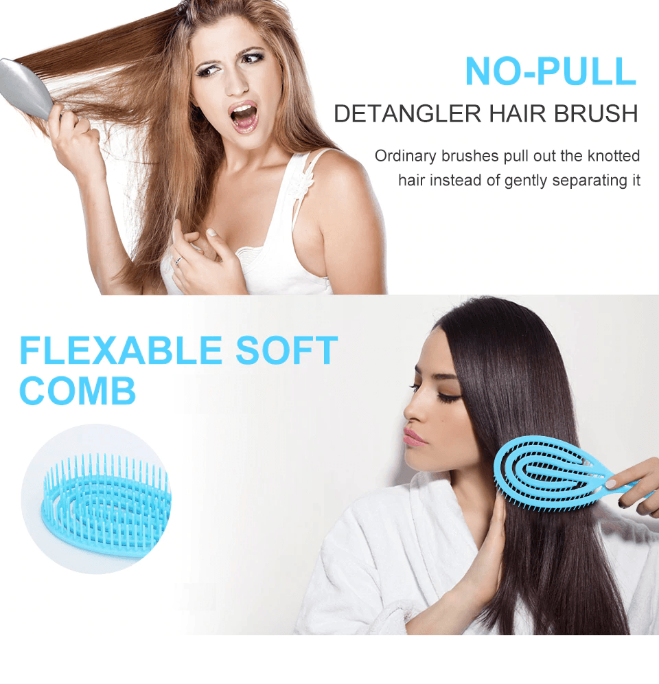 Brush: Detangler for Wet Curly hair - SashBeauty
