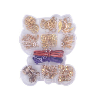 Butterfly case 60PCS/Set Jewelry Hair Cuffs Metal Hair Braiding Beads - SashBeauty