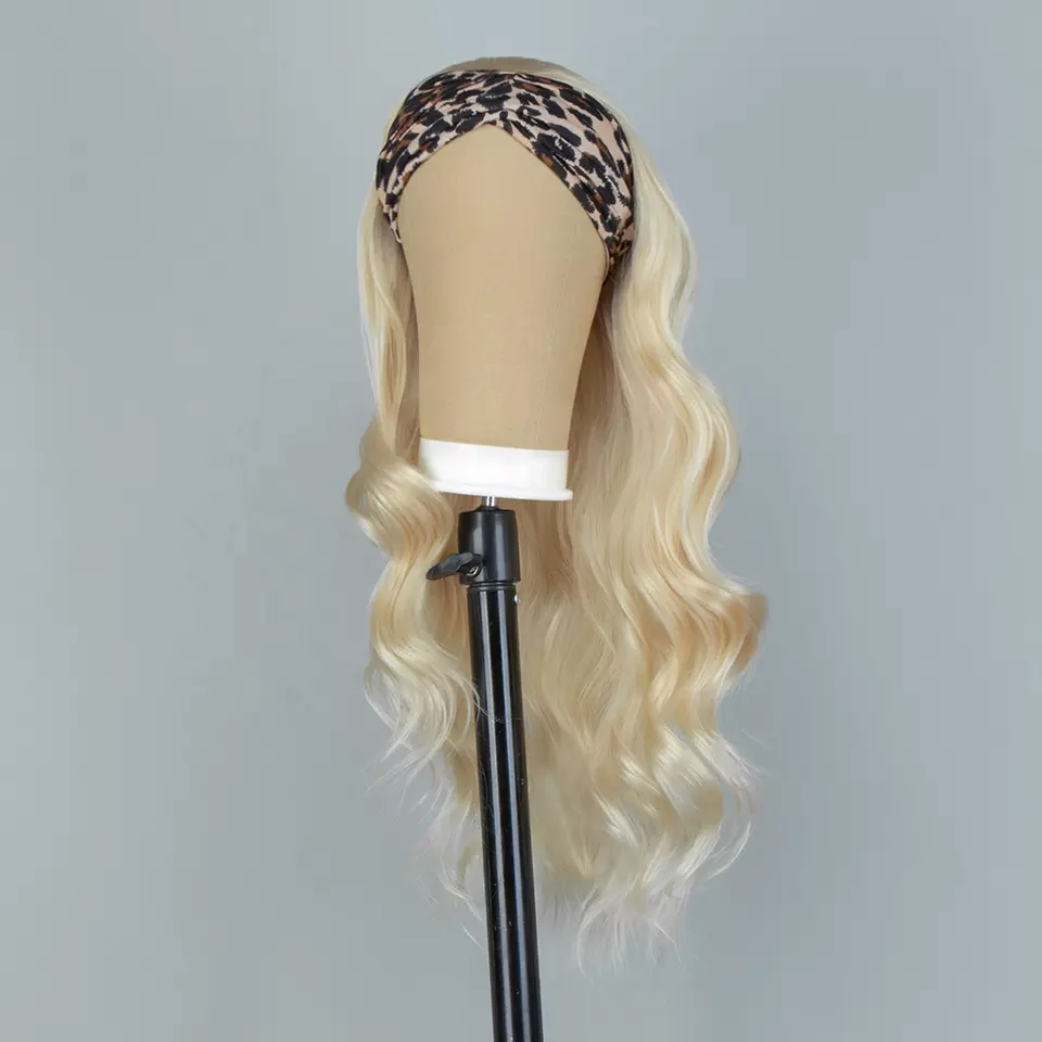 22" Blonde Ponytail Wig Premium Hair - feels like real hair