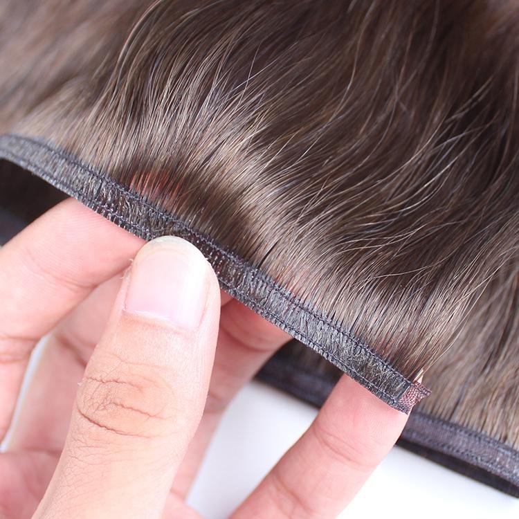 Chocolate Brown Extra Thin Flat WEFT - SashBeauty