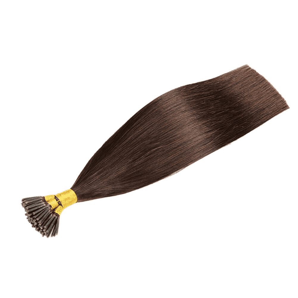 Chocolate Brown100% Remy Human Hair I Tip Extensions 18- 26inch Pre Bonded i-Tip Hair Extensions 1g/s 50-100gram