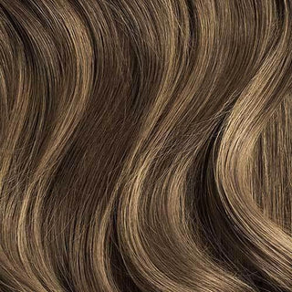 Classic Ash Brown Balayage Clip-In Remy Hair Extensions - SashBeauty