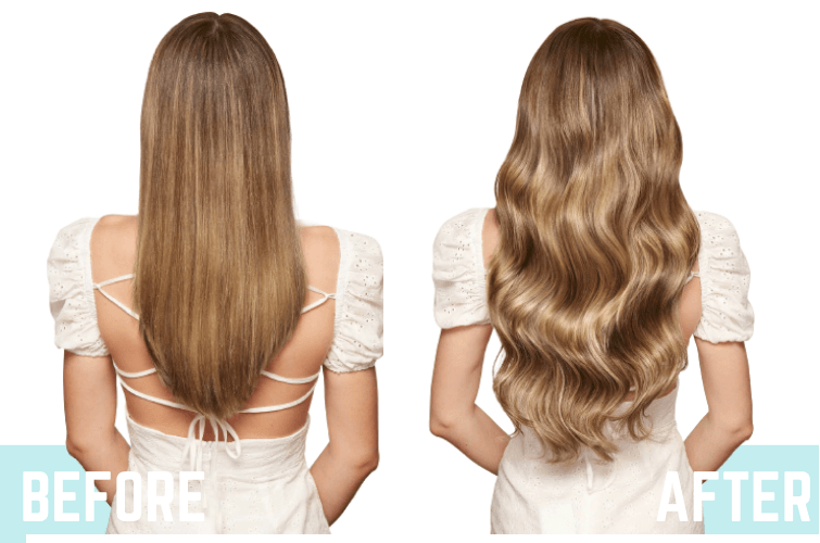 Classic Chestnut Brown Highlights 100% Remy Clip-on Hair Extension