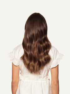 Classic Chocolate Brown Balayage Clip-In Remy Hair Extensions - SashBeauty