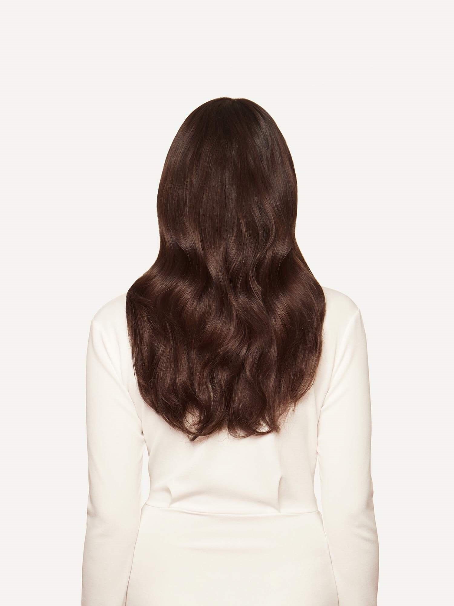 Classic Chocolate Brown Clip-In Remy Hair Extensions - SashBeauty