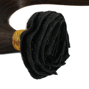 Classic Off Black highlights Remy Hair Extension - SashBeauty