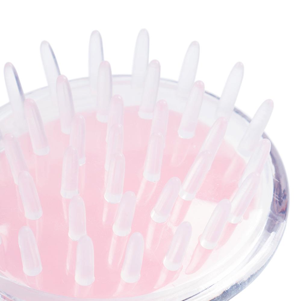 Clear Soft Silicone Scalp Massage Brush - SashBeauty