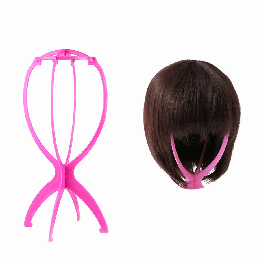 Collapsible wig stand - Portable 14.2" - SashBeauty