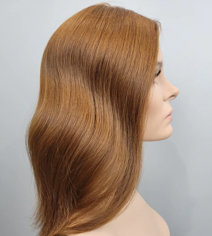 Level 7 copper Natural Red 100% Premium Mongolian Silk Base front mono-topper Canada