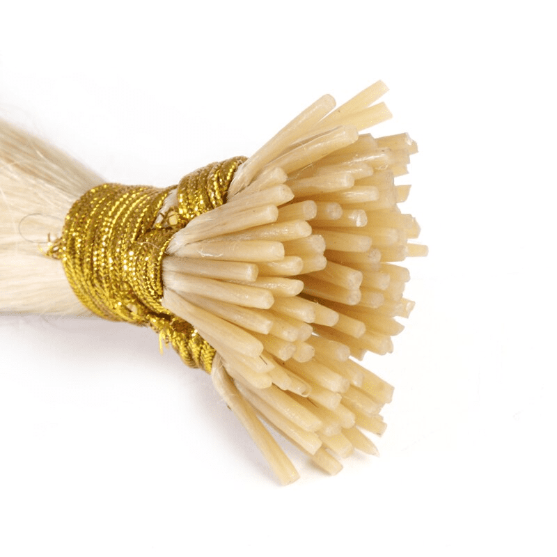 Platinum Blonde 100% Remy Human Hair I Tip Extensions 18- 26inch Pre Bonded i-Tip Hair Extensions 1g/s 50gram