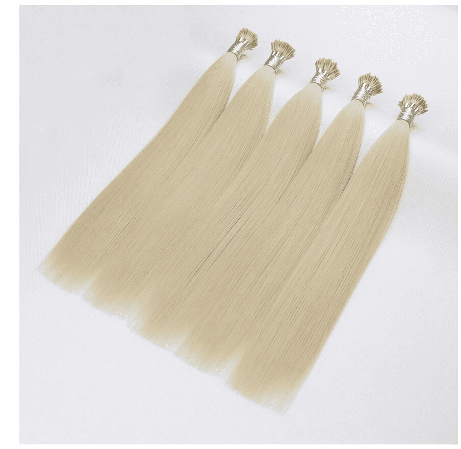 Platinum Blonde 100% Remy Human Hair I Tip Extensions 18- 26inch Pre Bonded i-Tip Hair Extensions 1g/s 50gram