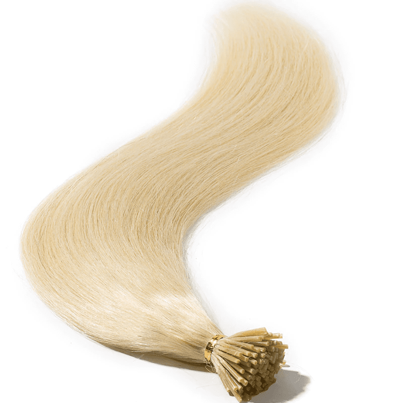Platinum Blonde 100% Remy Human Hair I Tip Extensions 18- 26inch Pre Bonded i-Tip Hair Extensions 1g/s 50gram