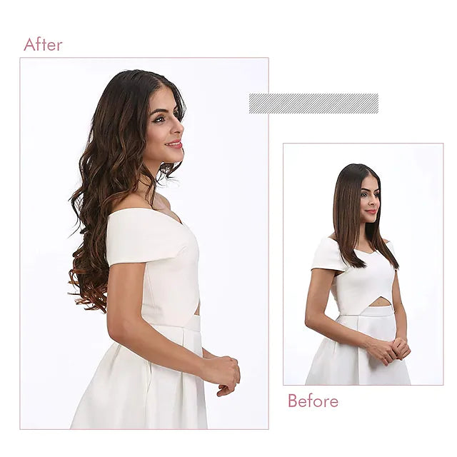 Invisible Wire Halo Hair Extension - Chocolate Brown- 100% Remy Human Hair