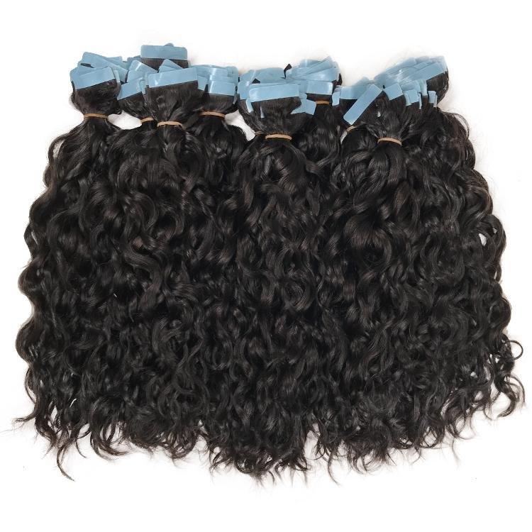 Curly Tape In Human Hair Extensions - SashBeauty