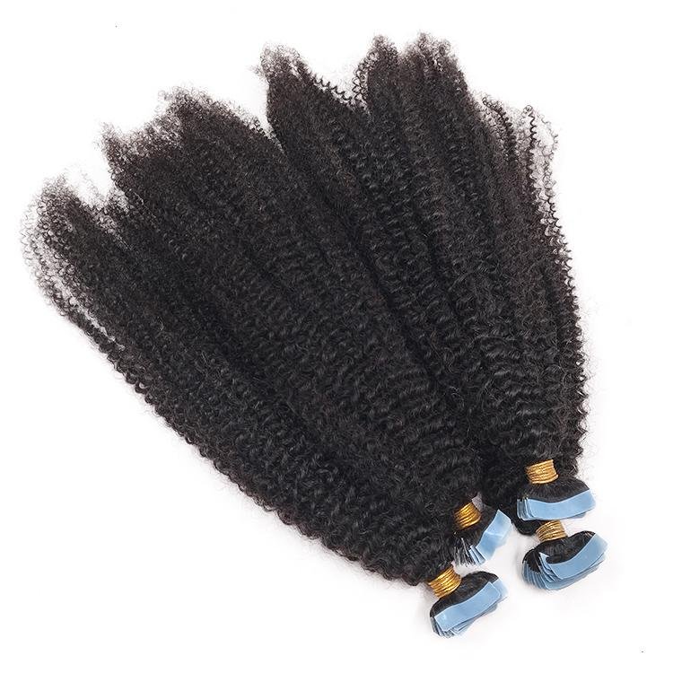 Curly Tape In Human Hair Extensions - SashBeauty