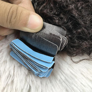 Curly Tape In Human Hair Extensions - SashBeauty