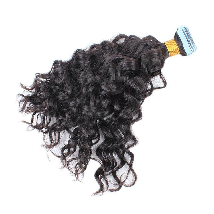 Curly Tape In Human Hair Extensions - SashBeauty