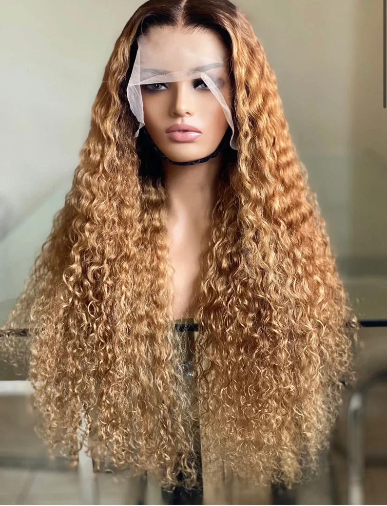 20" - 100% Remy Human HD Lace Frontal\ Natural Straight Wig- Color 8