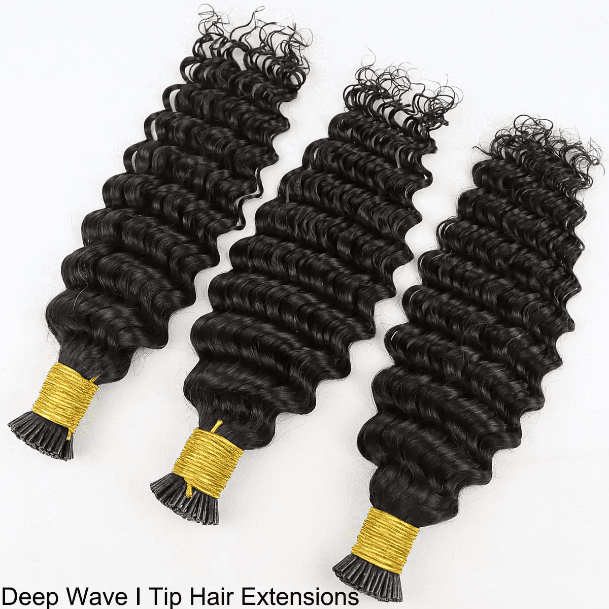 Jet Black 100% Remy Human Hair I Tip Extensions 18- 26inch Pre Bonded i-Tip Hair Extensions 1g/s 50-100gram