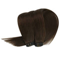 Dark-Brown Extra Thin Flat WEFT - SashBeauty