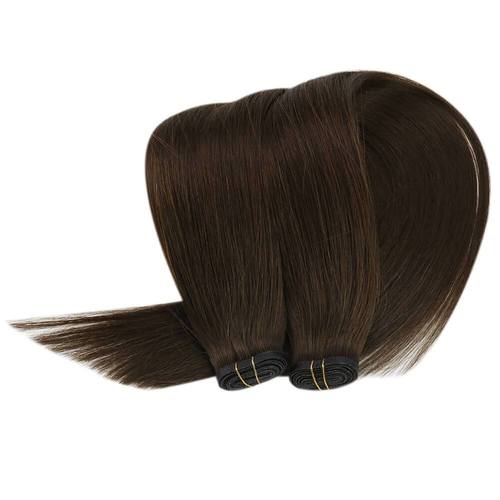 Dark-Brown Extra Thin Flat WEFT - SashBeauty