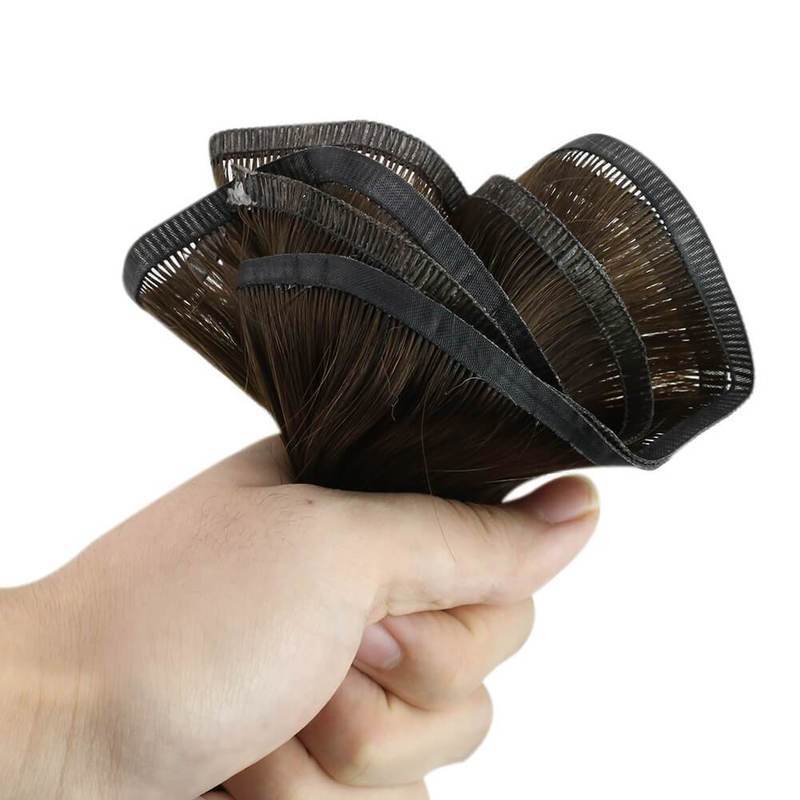 Dark-Brown Extra Thin Flat WEFT - SashBeauty