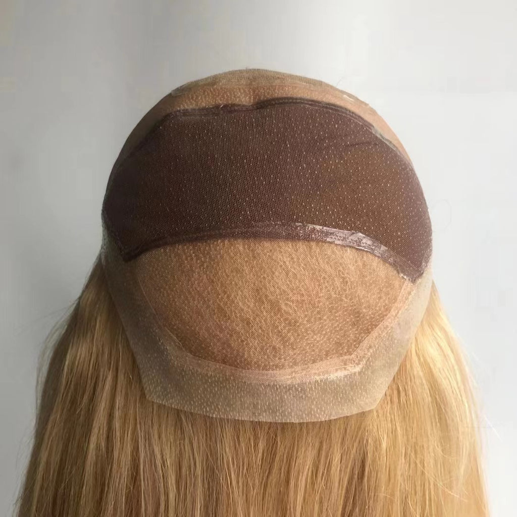 Dirty Blonde 100% Remy Hair Wigs for thin hair