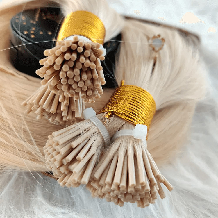 Caramel Blonde100% Remy Human Hair I Tip Extensions 18- 26inch Pre Bonded i-Tip Hair Extensions 1g/s 50-100gram