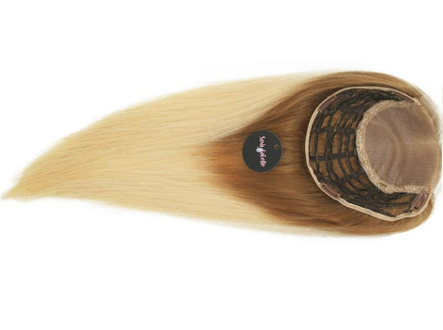 Dirty Blonde Hair Topper Canada| Natural Silk Base Lace Front