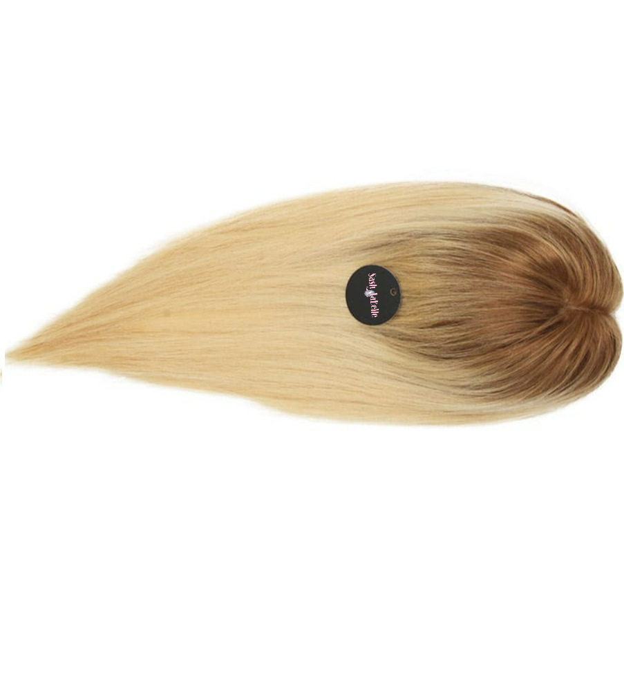 Dirty Blonde Hair Topper Canada| Natural Silk Base Lace Front