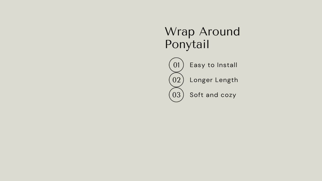Premium Fiber Wrap Around Kinky Ponytail 30"