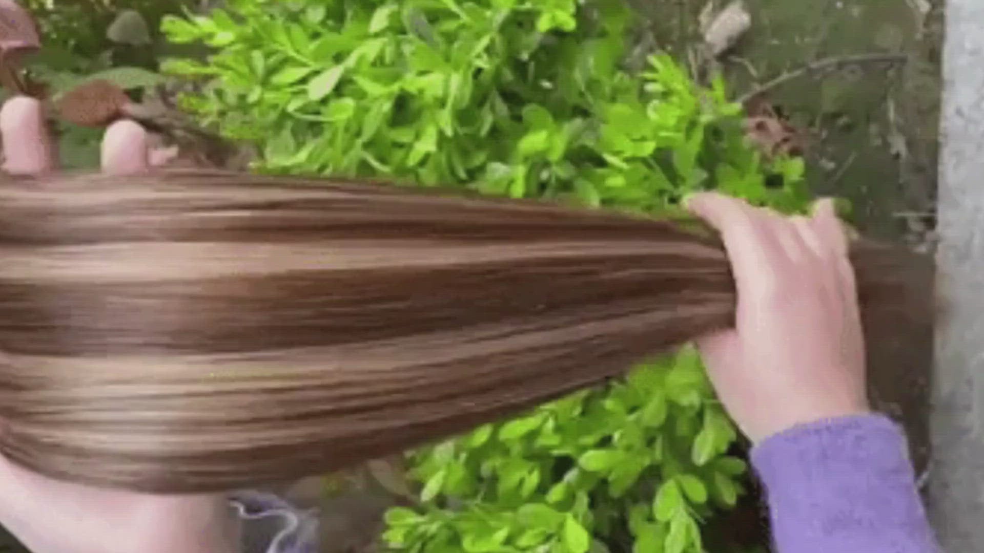 Classic Chestnut Brown Highlights 100% Remy Clip-on Hair Extension