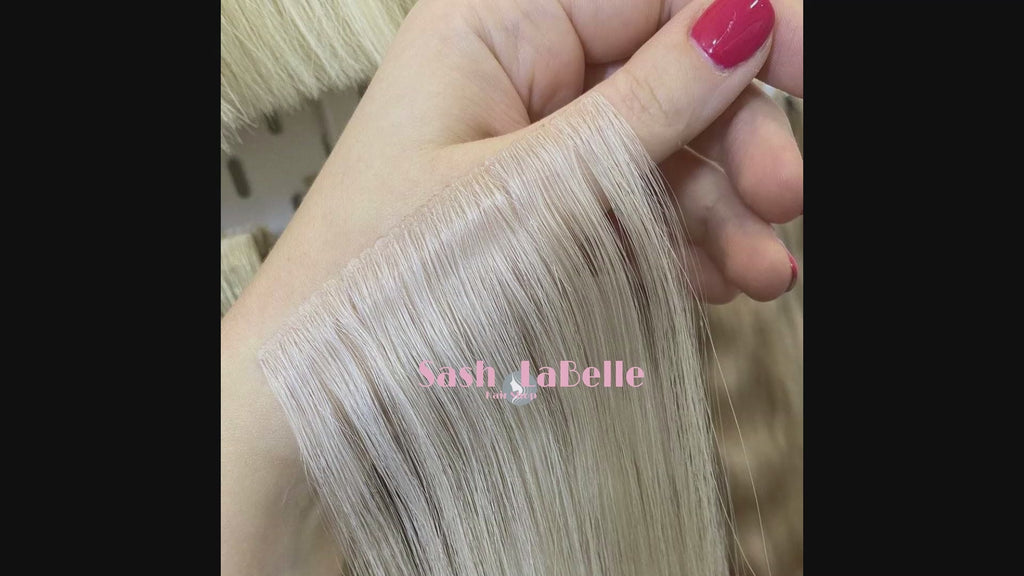 Invisible Injection tape -in Extension - Bleach-White blonde hair extensions